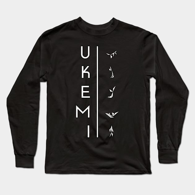 Ukemi - Martial arts T-shirt for Judo and Aikido Fans Long Sleeve T-Shirt by KritwanBlue